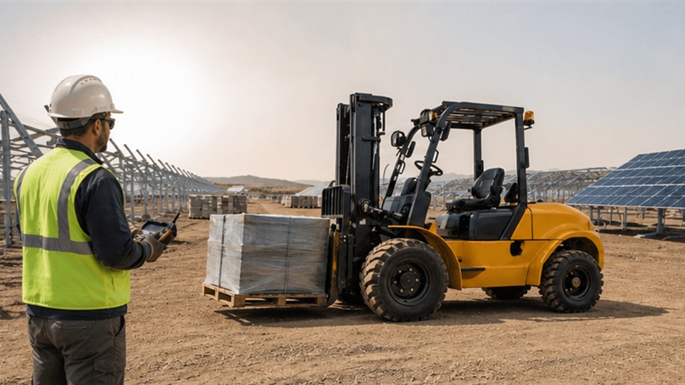 936 3-ton off-road forklift in a 2026 work scenario