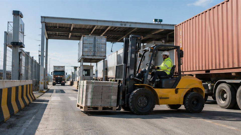 B29 off-road forklift in a 2026 work scenario