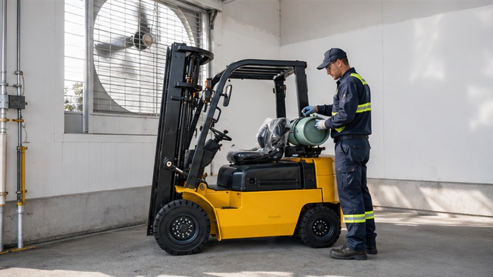 CPY15-XR 1.5-ton LPG forklift material handling application