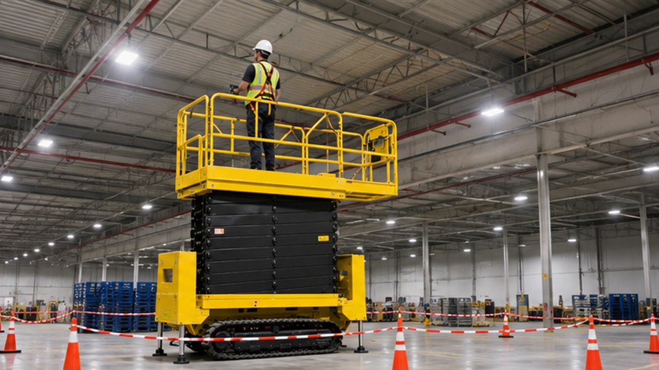 B60 lithium electric forklift material handling application