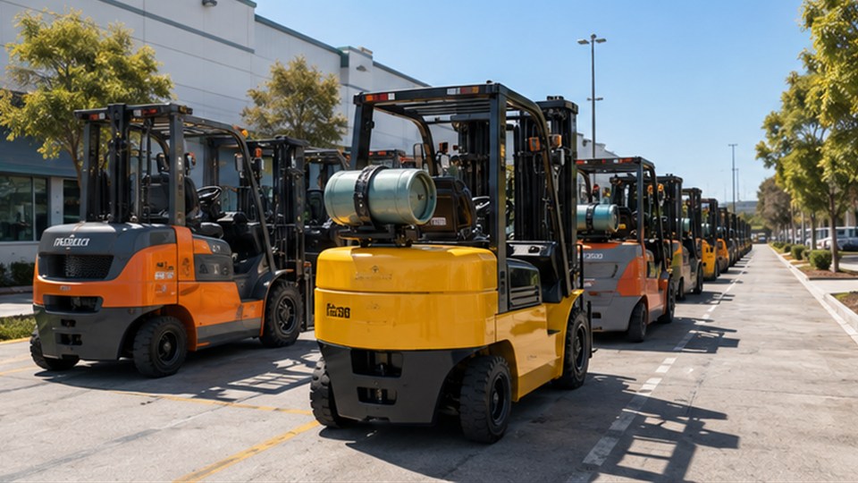 CPCY120 LPG forklift operating scenario