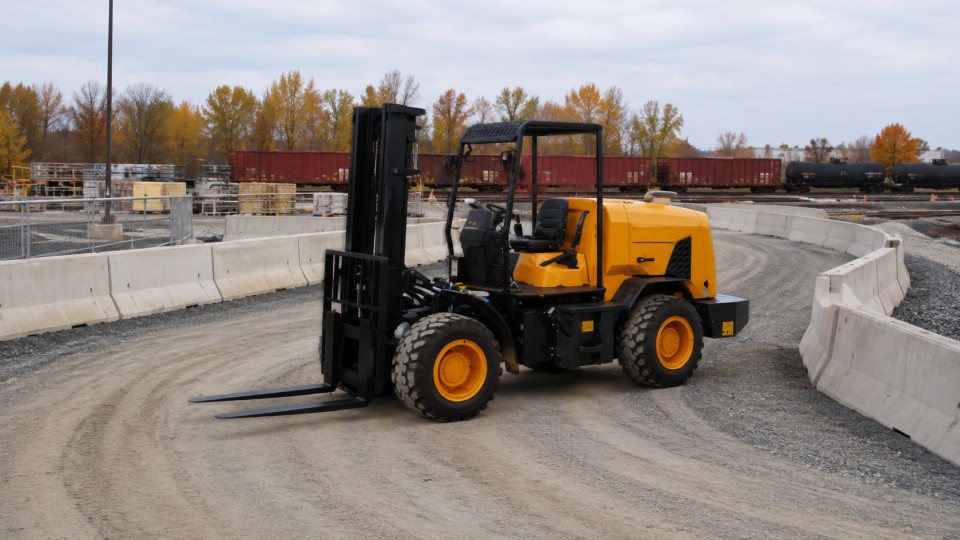 CPC30SY off-road forklift operating scenario