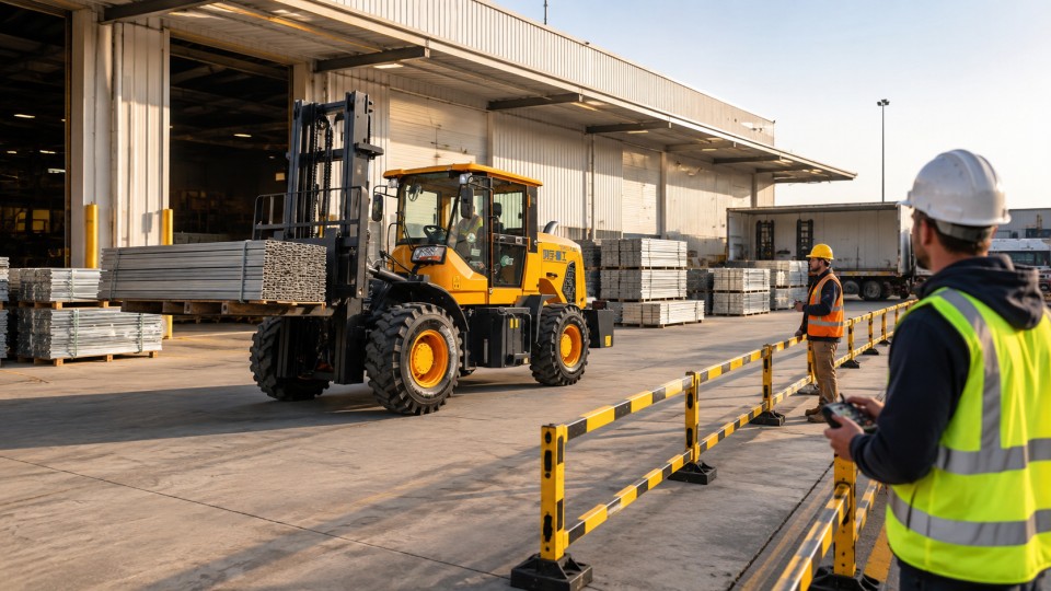 CPC30SY off-road forklift operating scenario