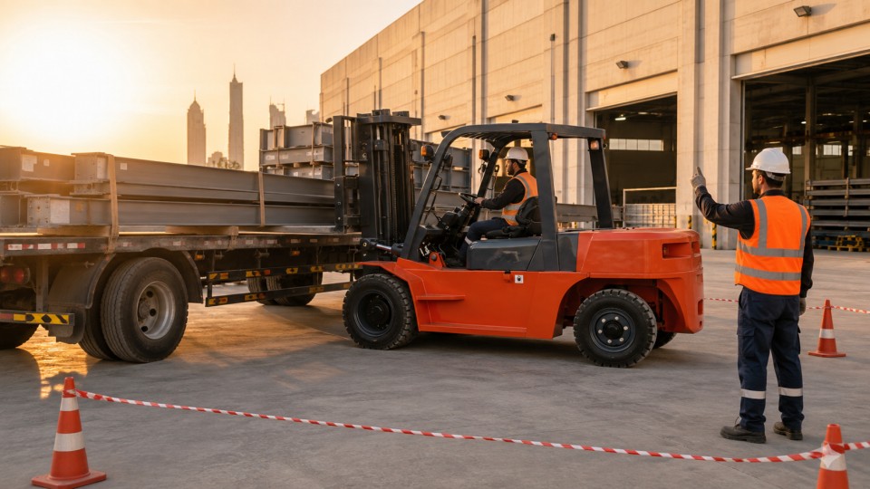7-ton off-road forklift operating scenario
