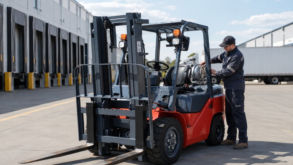 CPCY120 LPG forklift material handling application