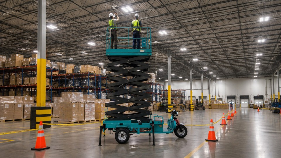 B20 lithium electric forklift material handling application