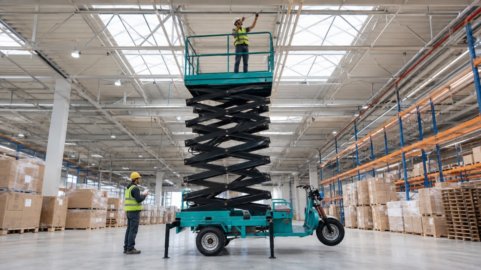 CDD85-R electric pallet stacker operating scenario