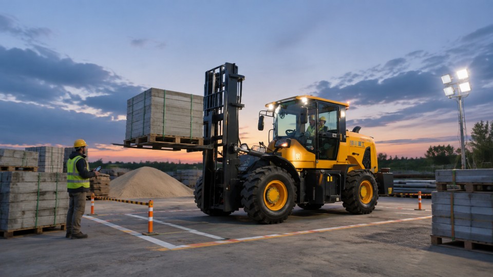 7-ton off-road forklift operating scenario