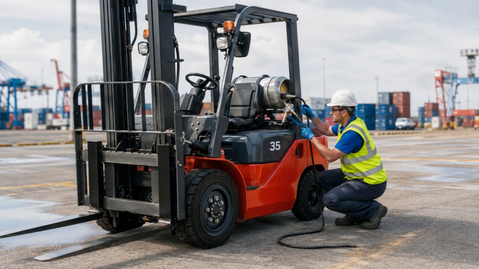 B20 lithium electric forklift material handling application