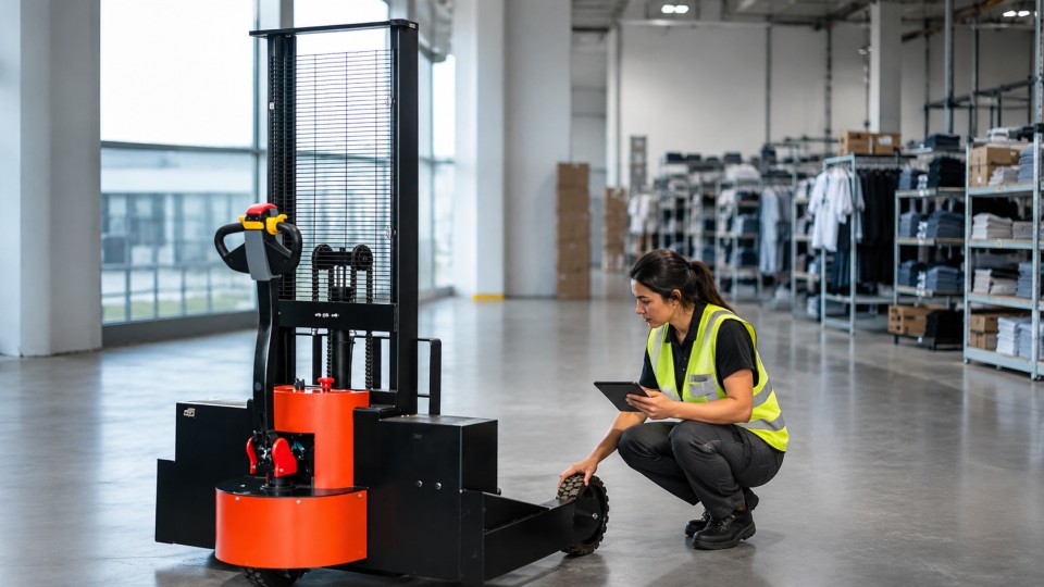 B20 lithium electric forklift material handling application