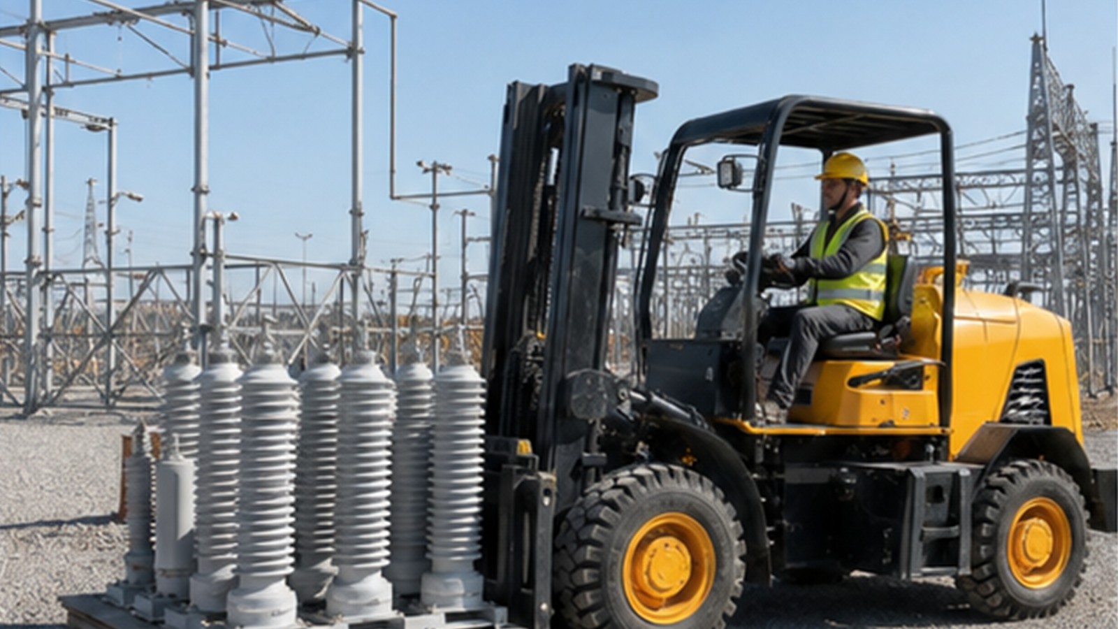 Grid Equipment Bottlenecks: Rough-Terrain Forklifts for Utility Projects