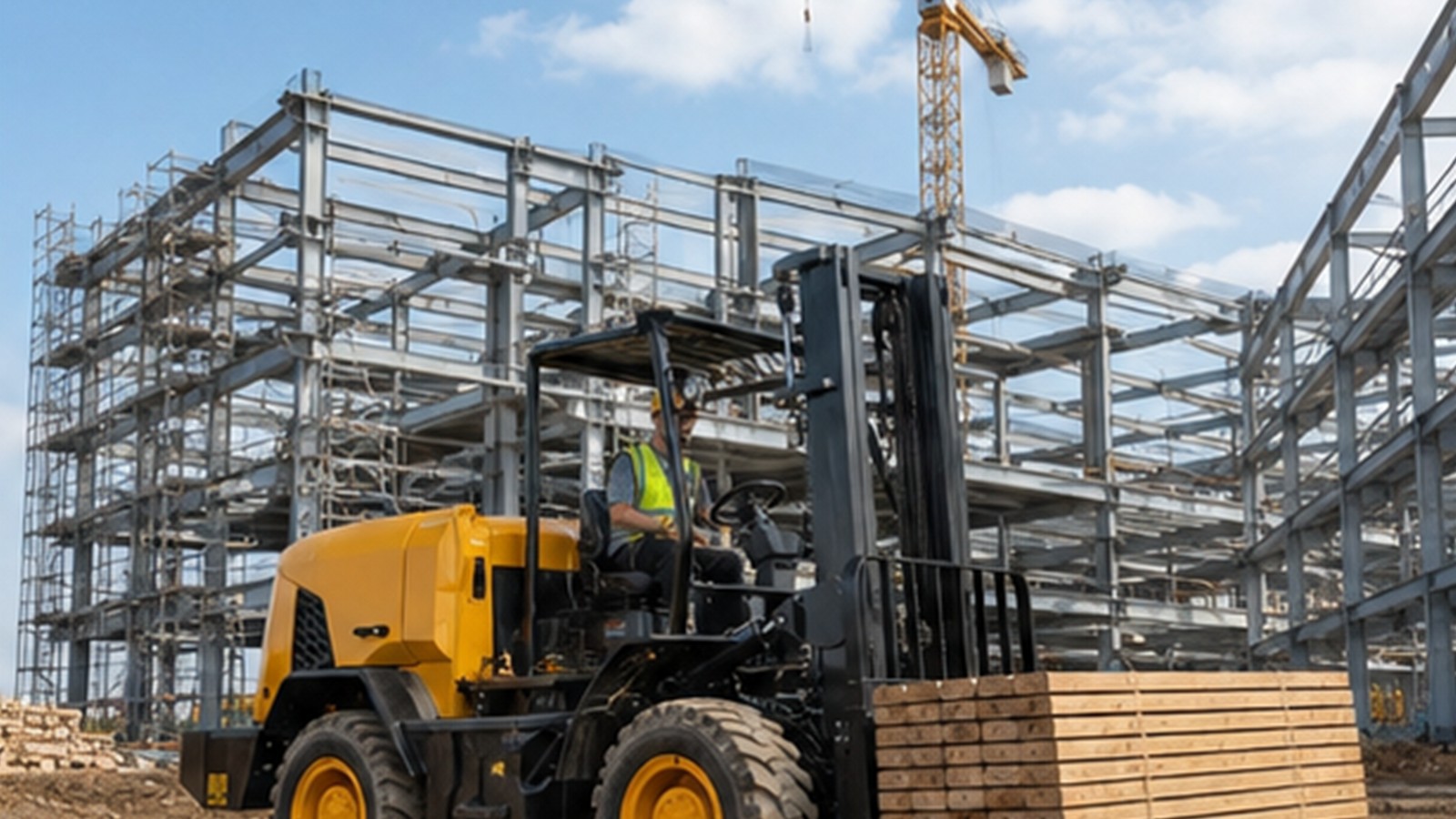 Global Regionalization in 2026: Rough-Terrain Forklifts for New Industrial Parks application scene 1