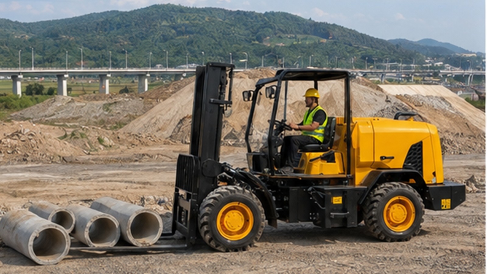 Global Regionalization in 2026: Rough-Terrain Forklifts for New Industrial Parks application scene 2