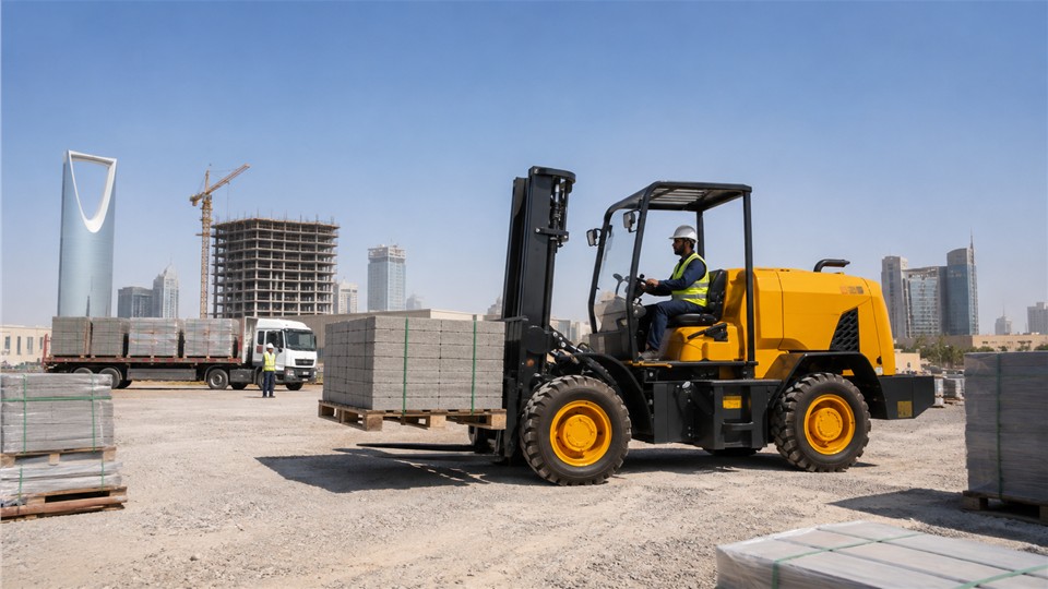 936 3-ton off-road forklift operating scenario
