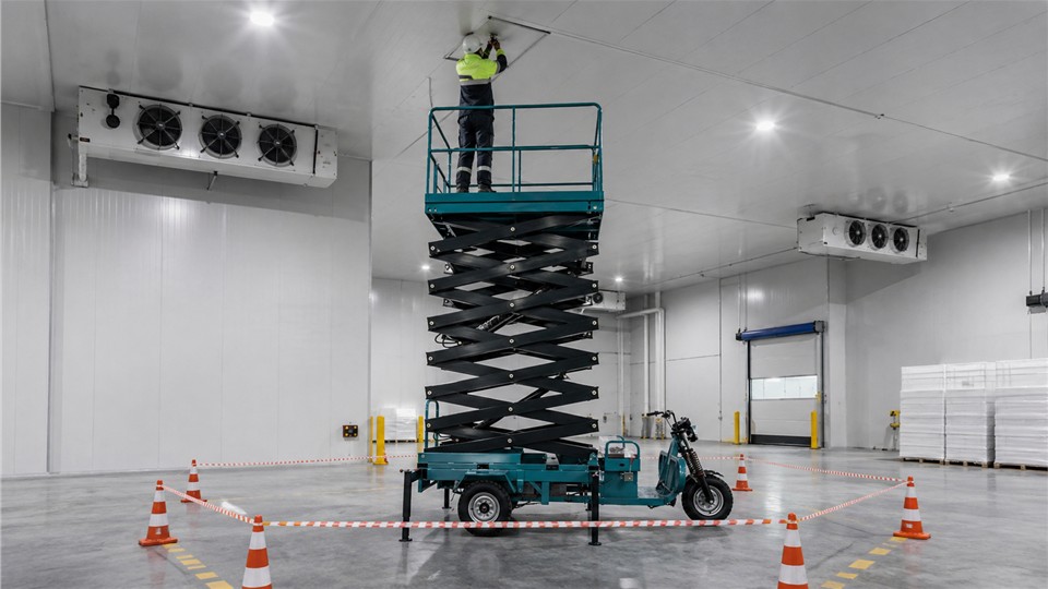 ZG-QB16 articulating boom lift material handling application
