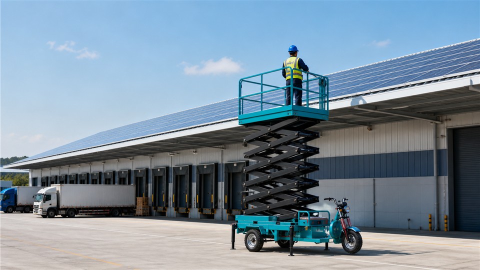 ZGTT06 telescopic aerial work platform operating scenario