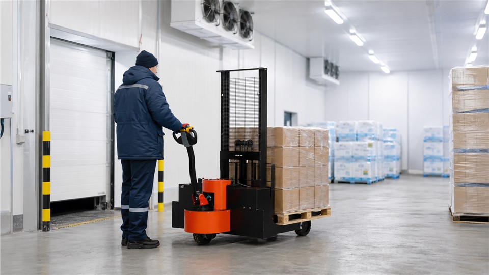 ZG-MYCDDH all-terrain electric pallet stacker operating scenario