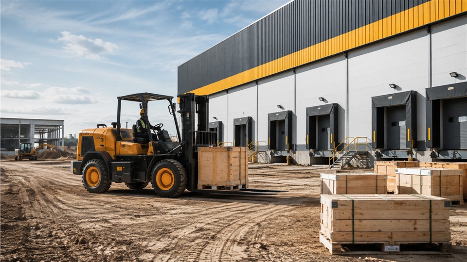 DY26 3-ton off-road forklift operating scenario