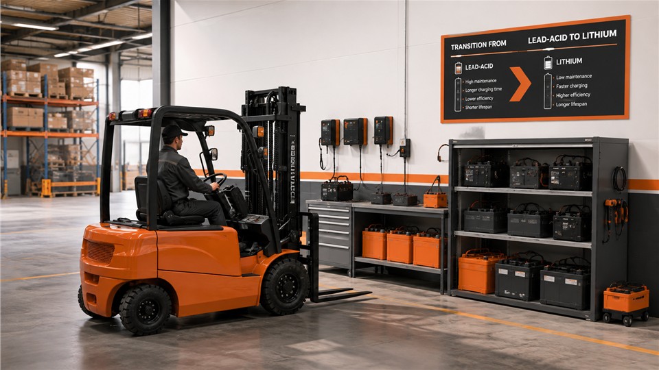 B60 lithium electric forklift operating scenario
