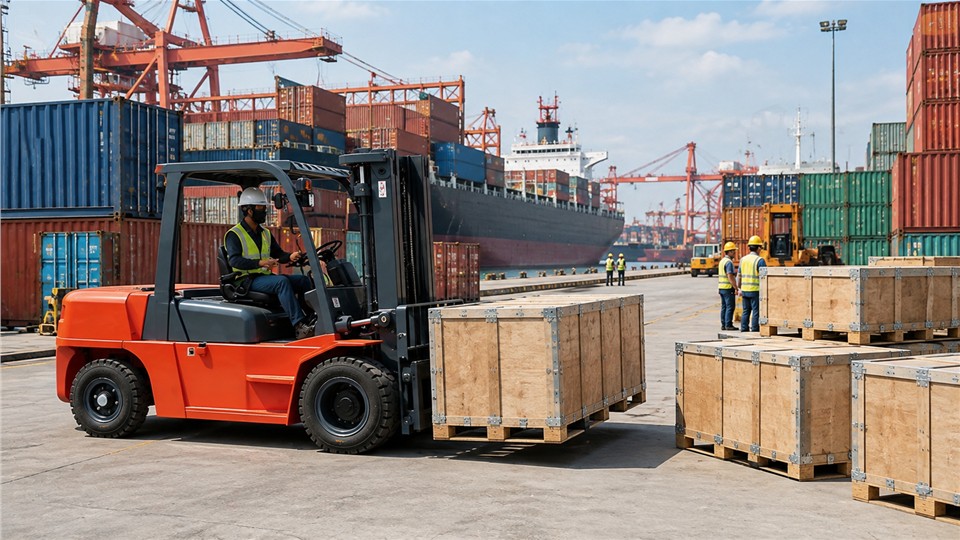 CPC30SY off-road forklift in a September 2026 work scenario