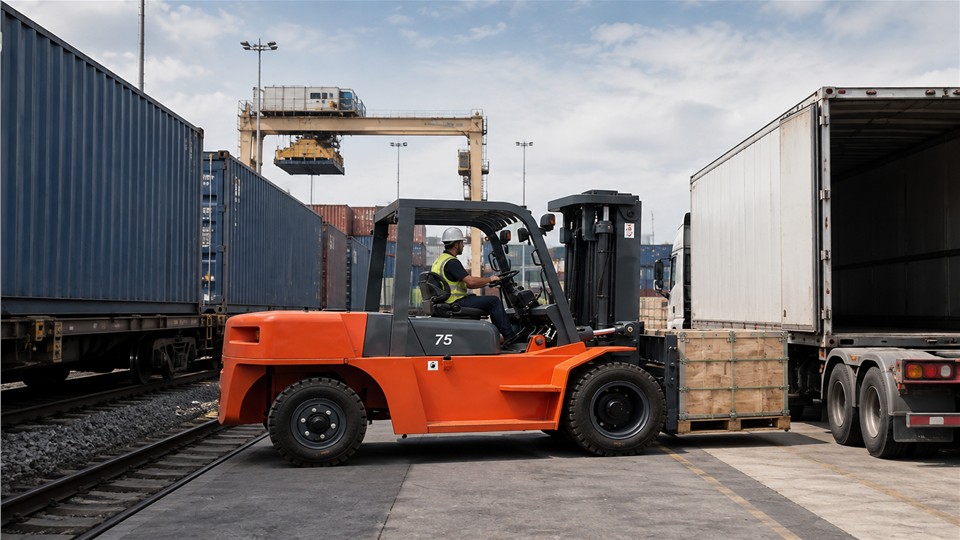 CPC190-X diesel forklift material handling application