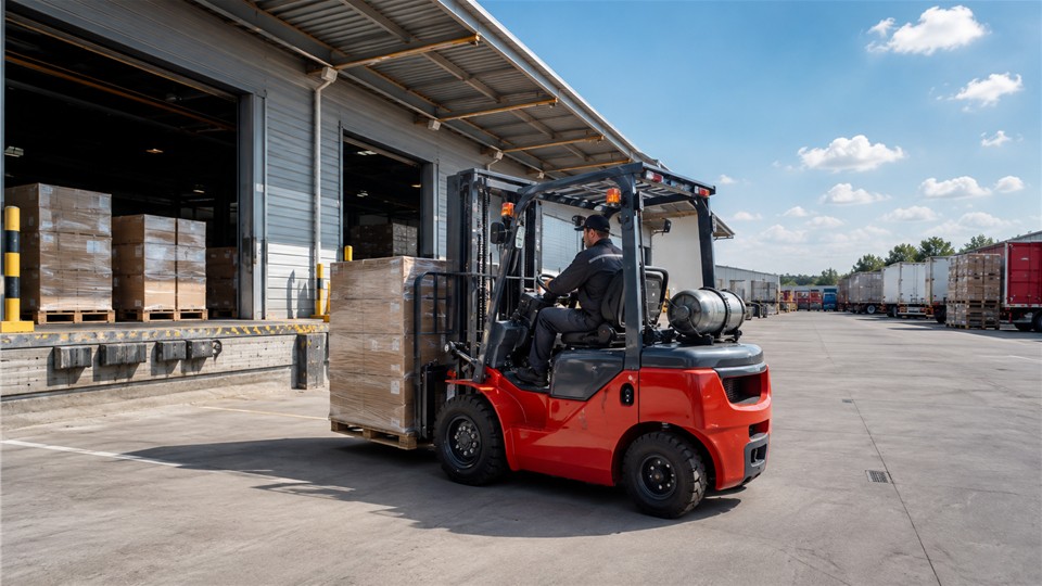 CPY35 gasoline and LPG forklift operating scenario