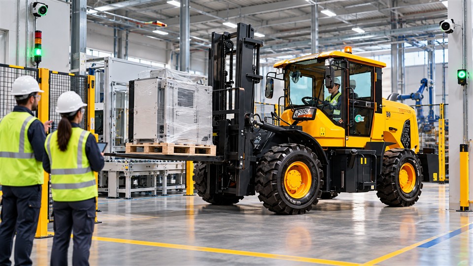 5-ton off-road forklift operating scenario