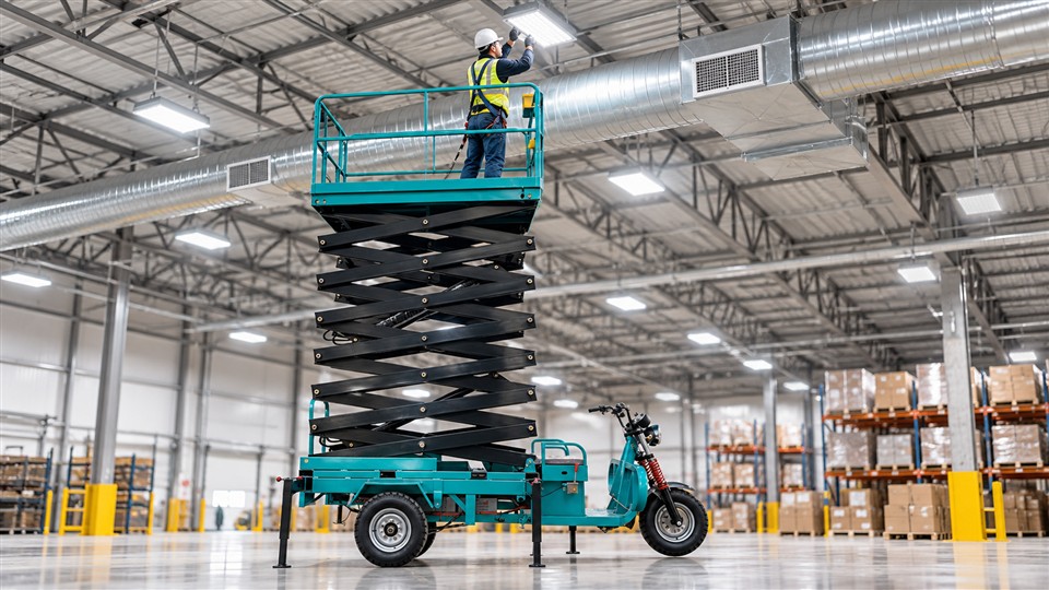 ZG-QB16 articulating boom lift material handling application