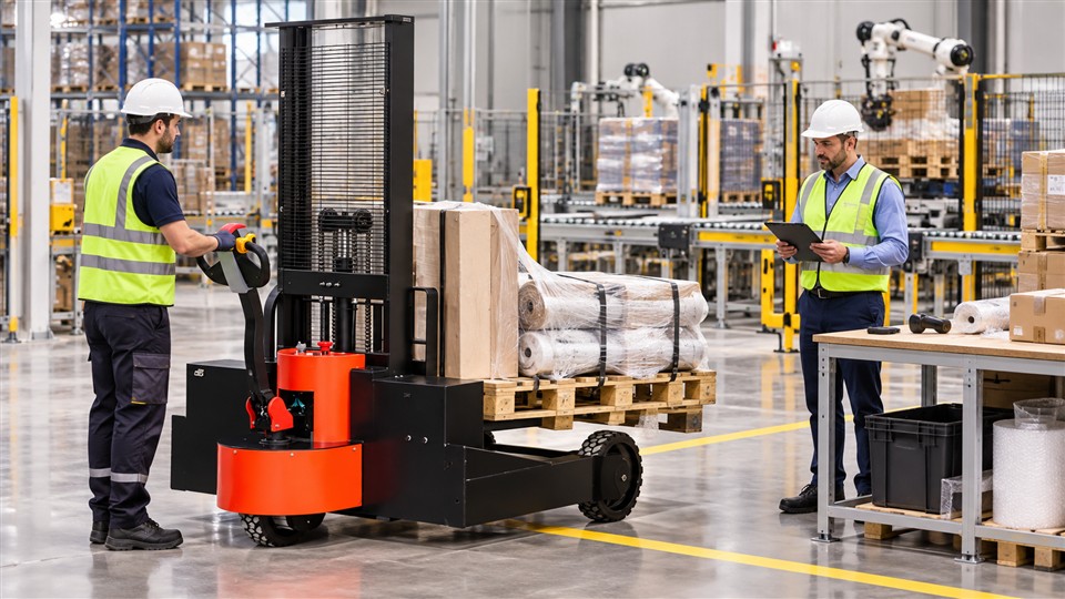 B20 lithium electric forklift material handling application