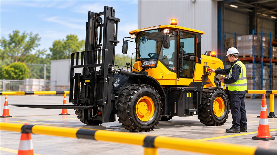 DY26 3-ton off-road forklift operating scenario