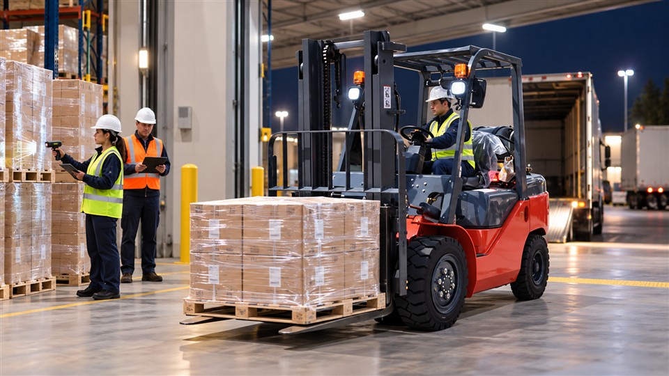 CPCY120 LPG forklift material handling application