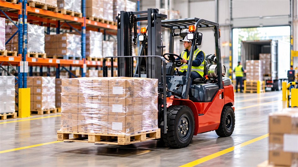 CPY35 gasoline and LPG forklift operating scenario