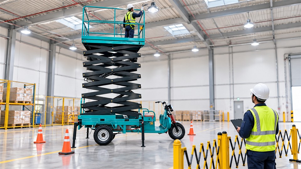 ZGTT06 telescopic aerial work platform in a September 9, 2026 work scenario