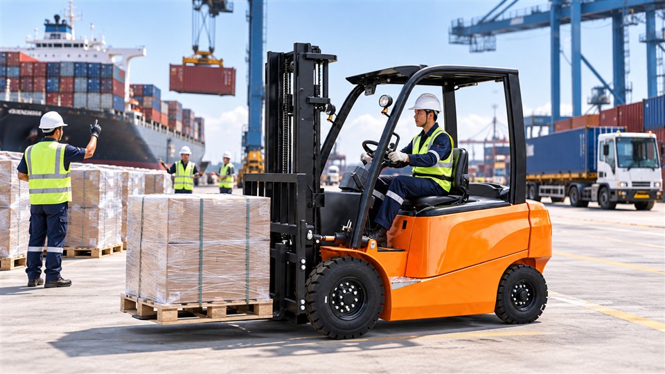 B60 lithium electric forklift operating scenario