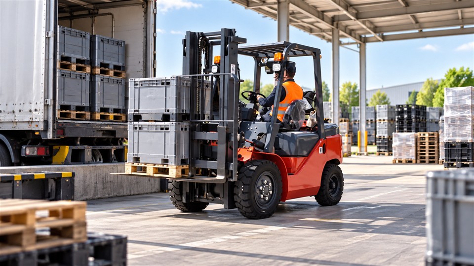 CPY35 gasoline and LPG forklift material handling application