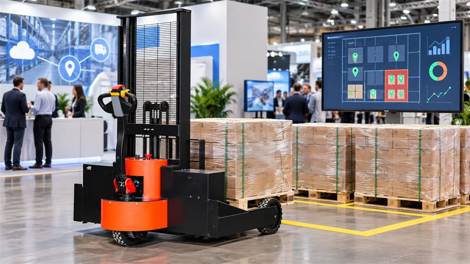 CDD85-R electric pallet stacker operating scenario
