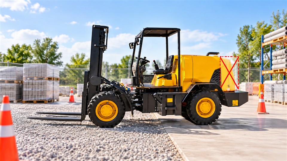 936 3-ton off-road forklift operating scenario