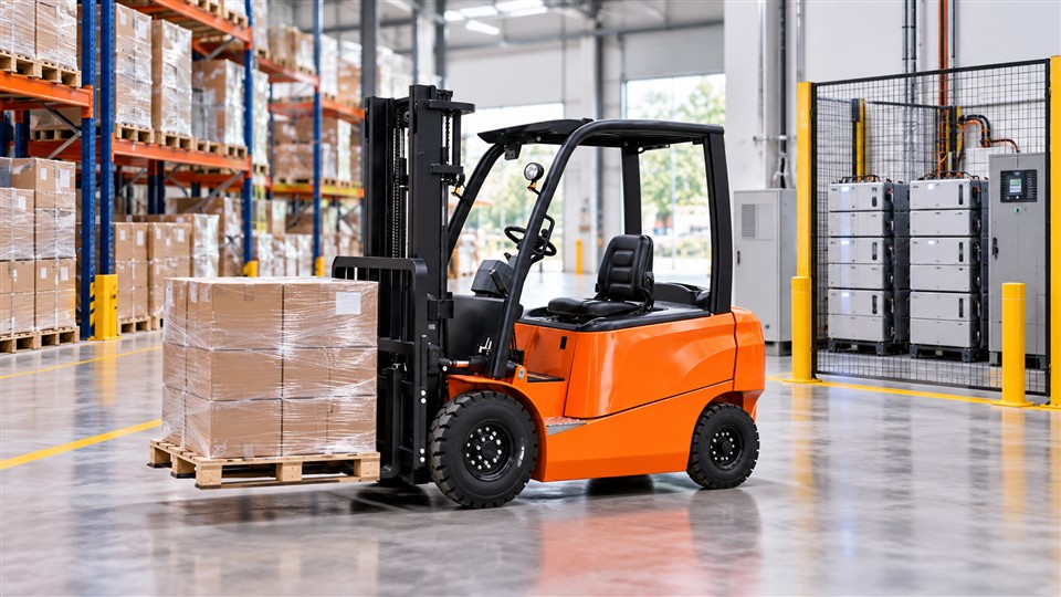 CDD85-R electric pallet stacker operating scenario