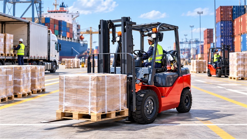 CPCY120 LPG forklift operating scenario
