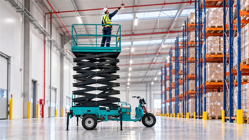 ZGTT06 telescopic aerial work platform material handling application