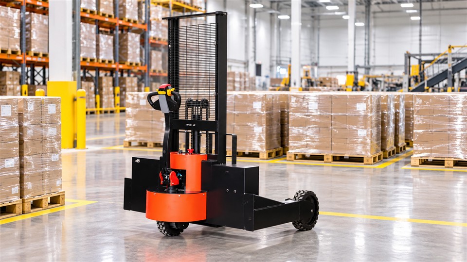 ZG-MYCDDH all-terrain electric pallet stacker operating scenario