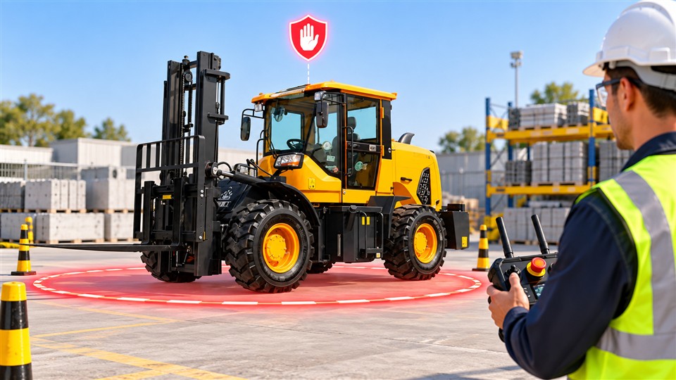 7-ton off-road forklift in a September 10, 2026 work scenario