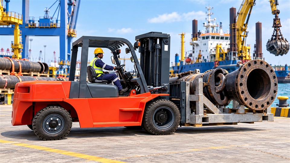 CPC190-X diesel forklift in a September 10, 2026 work scenario