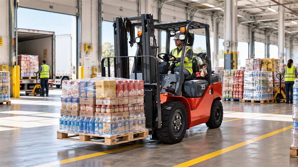CPCY120 LPG forklift in a September 10, 2026 work scenario