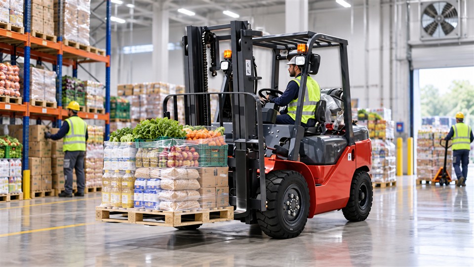 CPY35 gasoline and LPG forklift material handling application