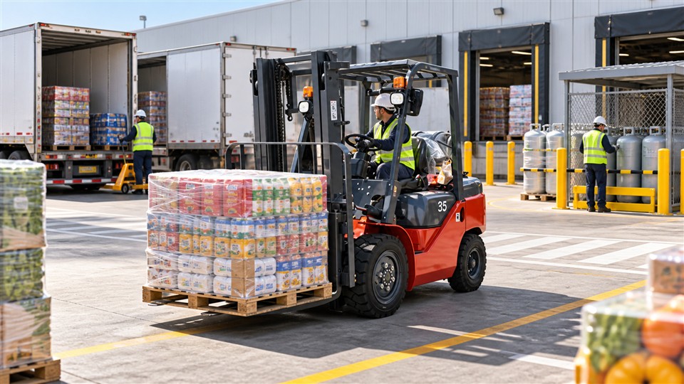 CPY15-XR LPG forklift operating scenario