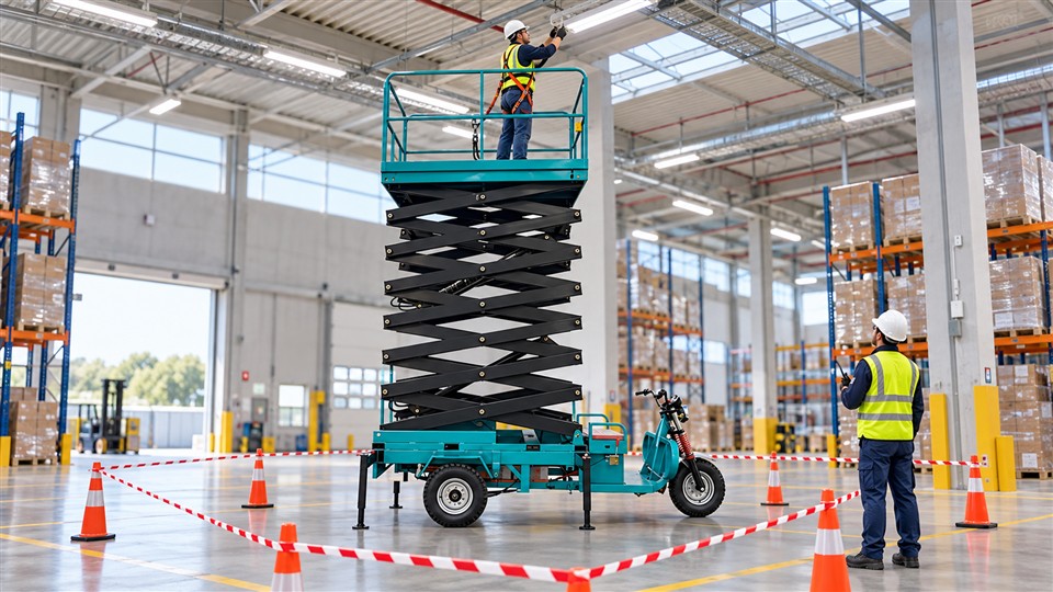 ZGTT06 telescopic aerial work platform material handling application