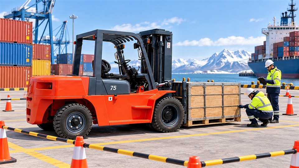 CPCD80K 8-ton diesel forklift operating scenario