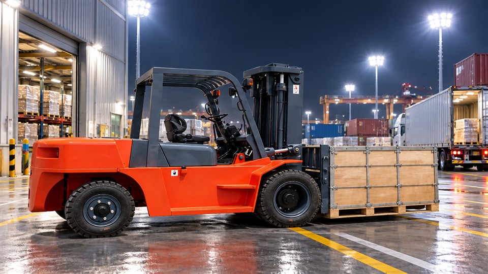 DY26 3-ton off-road forklift operating scenario