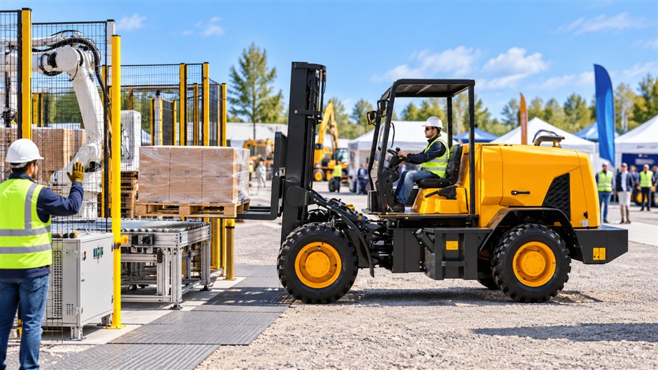 CPC30SY off-road forklift operating scenario